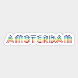 Amsterdam is like a rainbow Sticker